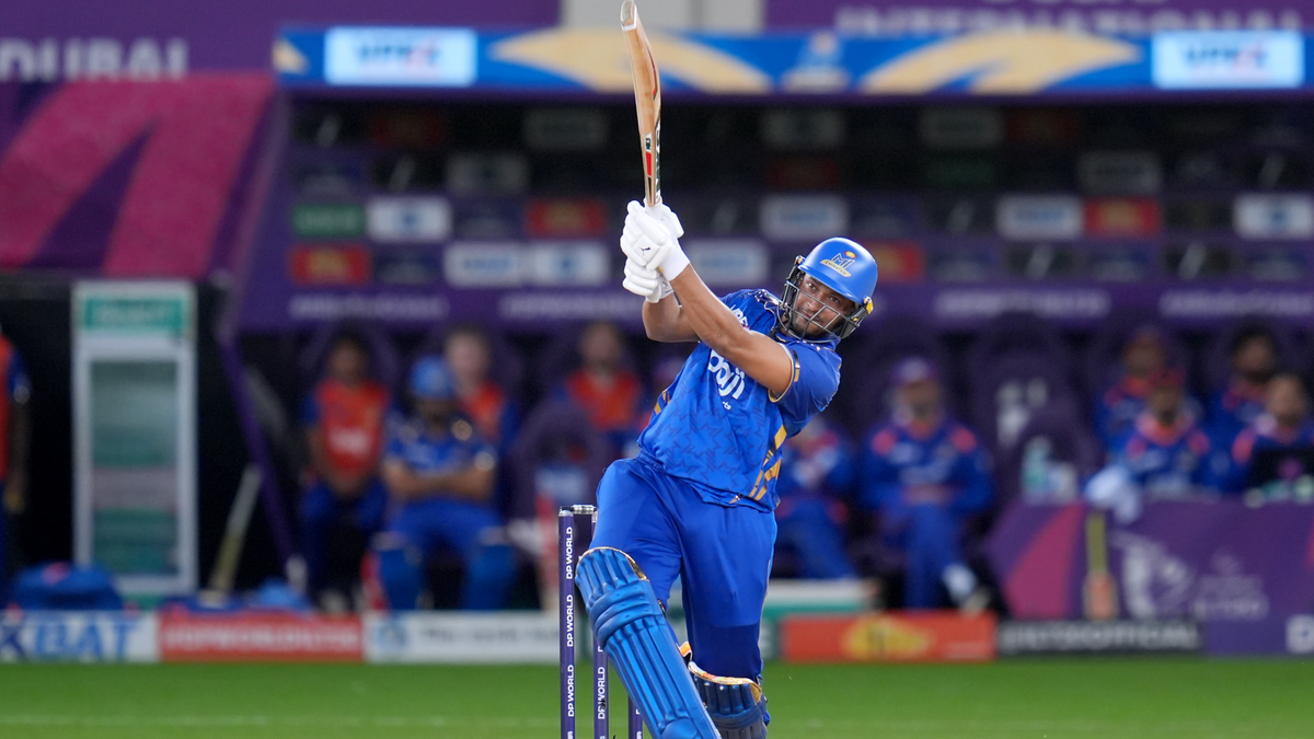 MI Emirates batter in action during the Season 4 final